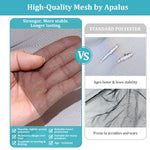 Apalus Universal Window Transparent Fly Screen | Washable Mesh | Adjustable Insect Net, DIY Window Size - Mosquito & Bug Protection