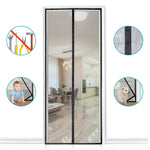 HOOMEE fly screen door for balcony doors, magnetic curtain for reliable insect protection, high-quality fabric with 2 x stronger magnets for perfect closure, cannot be shortened