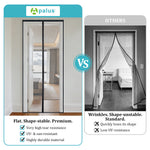 Apalus VP Pro Premium Fly Screen for Balcony Doors, Flame-Retardant Fiberglass Material, Extremely Durable & Scratch-Resistant, Magnetic Insect Screen Door, 3.8 cm Wide Hook-and-Loop Tape, Not Trimmable