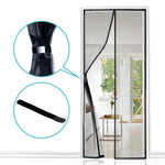 HOOMEE fly screen door for balcony doors, magnetic curtain for reliable insect protection, high-quality fabric with 2 x stronger magnets for perfect closure, cannot be shortened