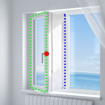 HOOMEE | Window Seal Kit for Portable Air Conditioner | Airlock works with every mobile Air-Conditioning Unit - Works both with Outward and Inward Opening Windows (Model #AL003)