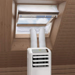 HOOMEE Centre Pivot Roof Window Sealing Kit for Portable Air-Conditioner and Tumble Dryer – Works with Every Mobile Air-Conditioning Unit
