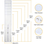 HOOMEE Adjustable Sliding Window Seal for Portable Air Conditioner and Tumble Dryer –Min Size 25x102 – Max Size 25x152 cm - Works with Sliding and Hung Windows, Easy to Install, Waterproof