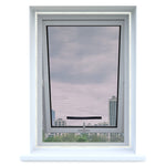 Apalus fly screen for skylight windows with zipper, insect protection for attaching to swing windows, can be cut to window sizes up to 130x150cm